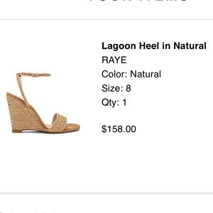 Brand new wedge sandals - only worn for photo shoot for 2 hours.